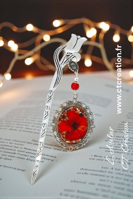 TULIPE HIBISCUS Marque page 3