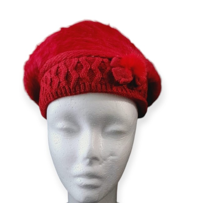 beret fantaisies doublé polaire rouge-4