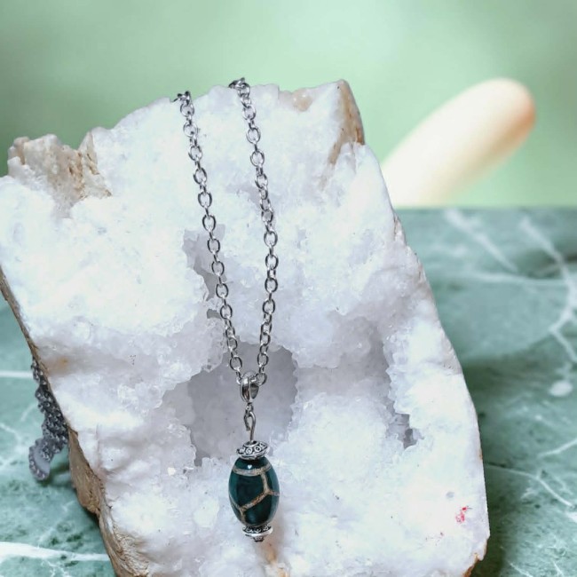 VENDU Michelle Blache agate tibétaine