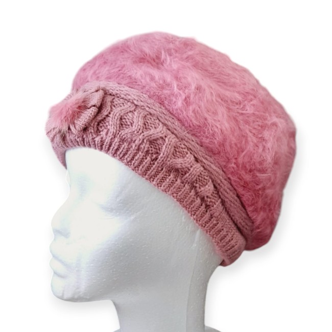beret fantaisies doublé polaire rose-1