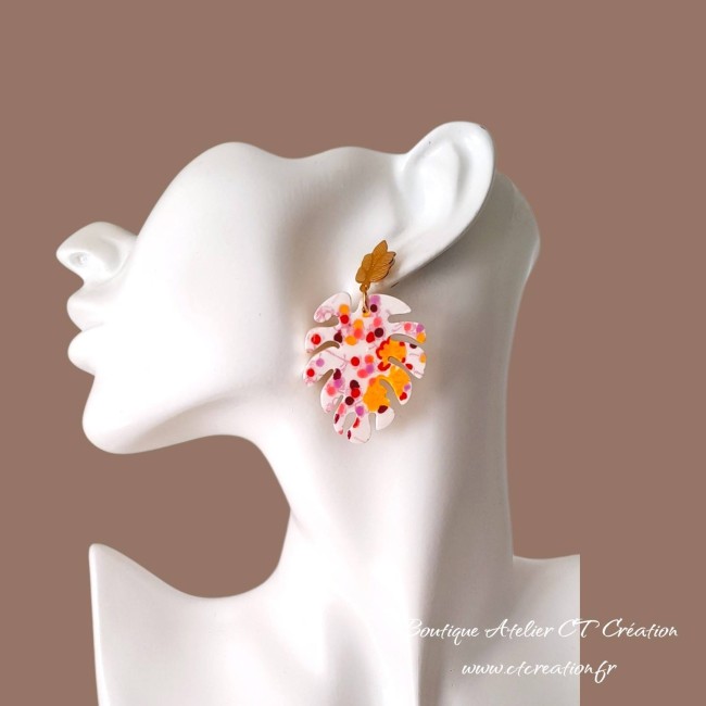 Céramique feuilles tropicales 4