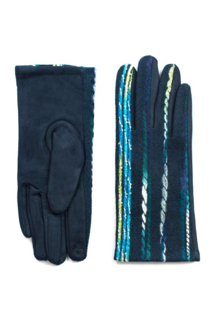 gants filaments bleu foncé