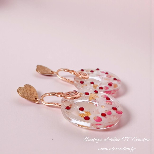 BO Résine tranparence inclusion fleur séchées 1