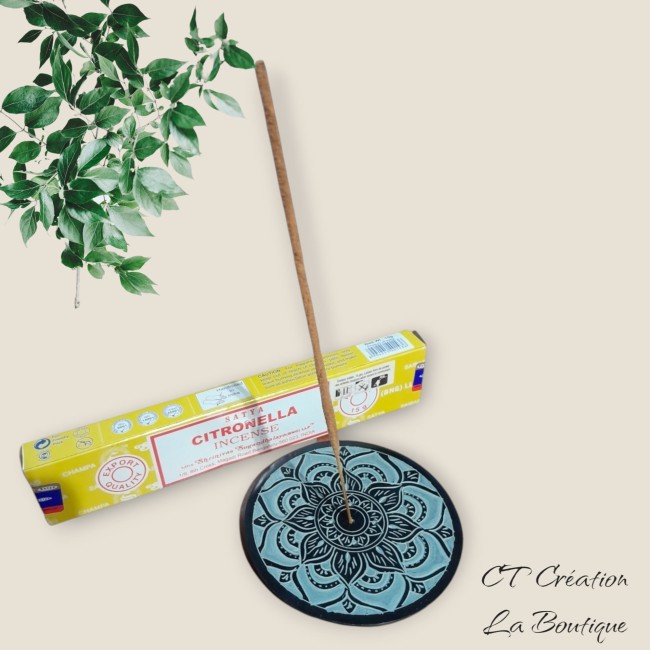 porte encens rond mandala.-3