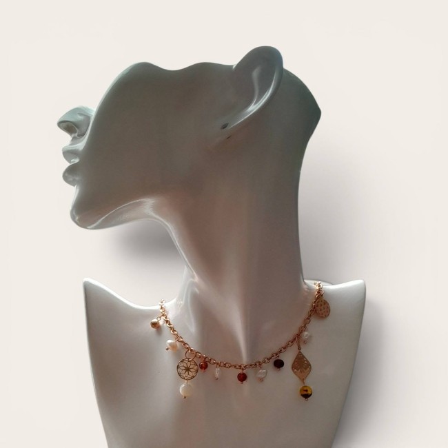 Collier Ambre et Nacre 2