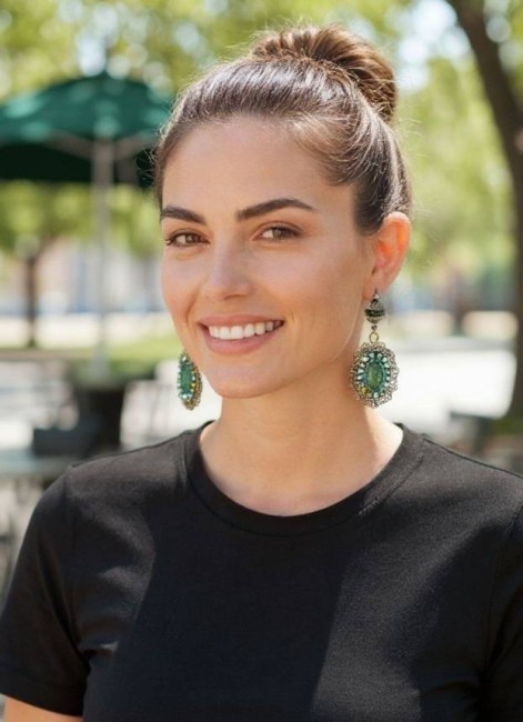 Aventurine Baroque cabochon tissage perlé 3