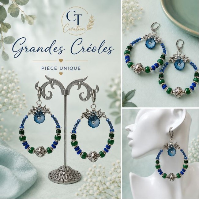Créoles florales jade de malaisie visuel ct crea 1