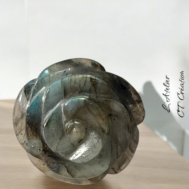 Fleur en Labradorite