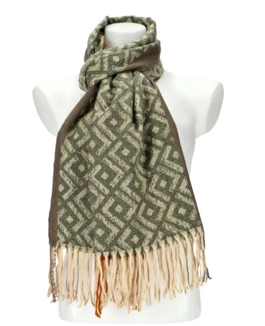 Echarpe asymétrique vert