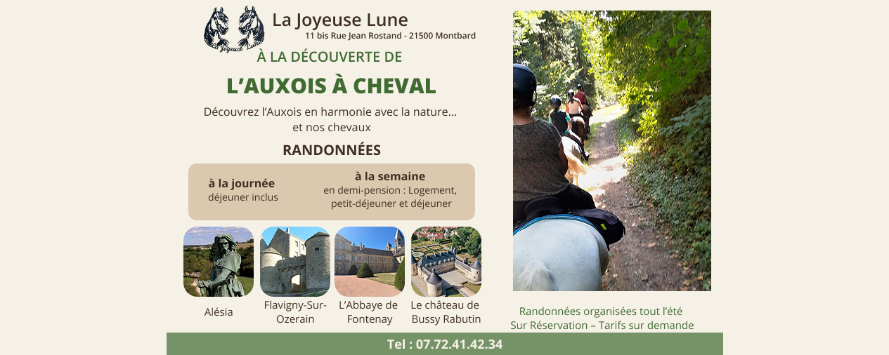 Randonnée à cheval Côte d'Or