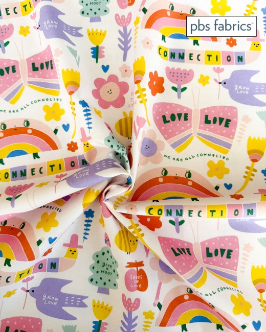 Tissus coton Love Connection PBS Fabrics