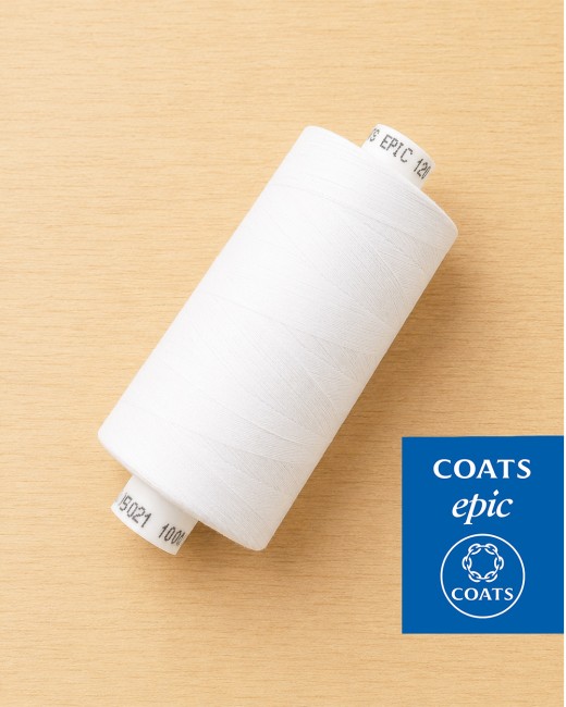 Bobine fil à coudre Coats Epic 1000 m - Blanc
