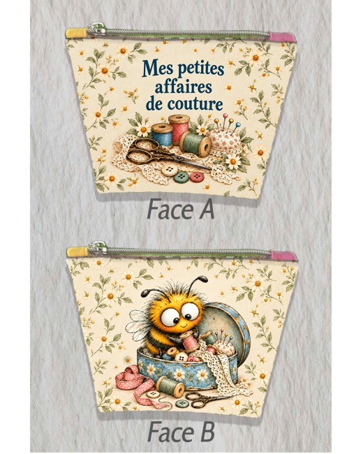 Une abeille, des marguerites et de jolis accessoires de couture "Une abeille, des marguerites et de jolis accessoires de couture"