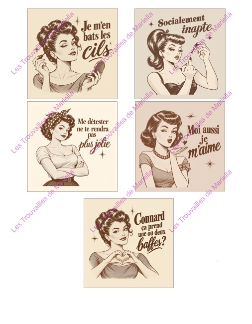 Panneau de lingettes à coudre impertinentes et humoristiques "Panneau de lingettes à coudre impertinentes et humoristiques"