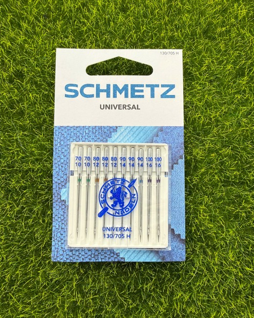 assortiment 10 aiguilles machine universelles de la marque Schmetz