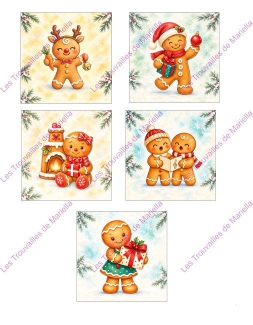 Lingettes P'tits pains d’épices de Noël (précommande)