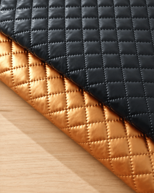 Vinyle matelassé Éclat – 3 coloris disponibles chez Les Trouvailles de Mariella