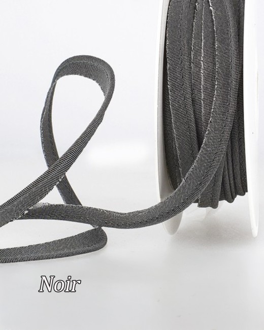 Passepoils lurex noir