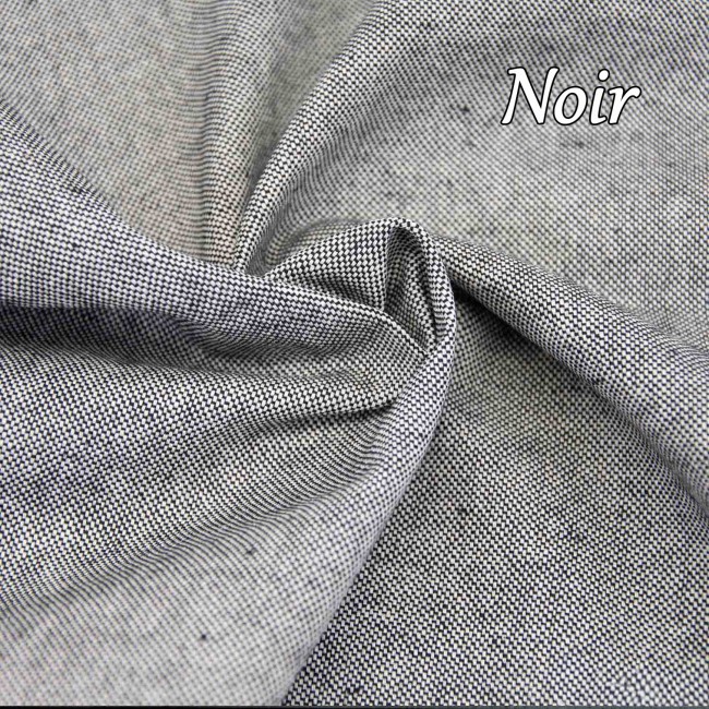 Tissus canvas recyclés – zoom sur le coloris noir