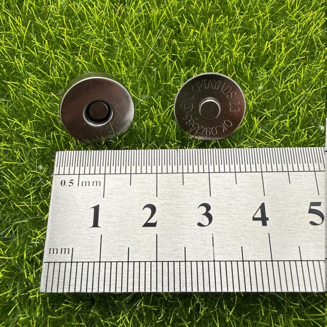 Fermoir magnétique rond, 15 mm de diamètre