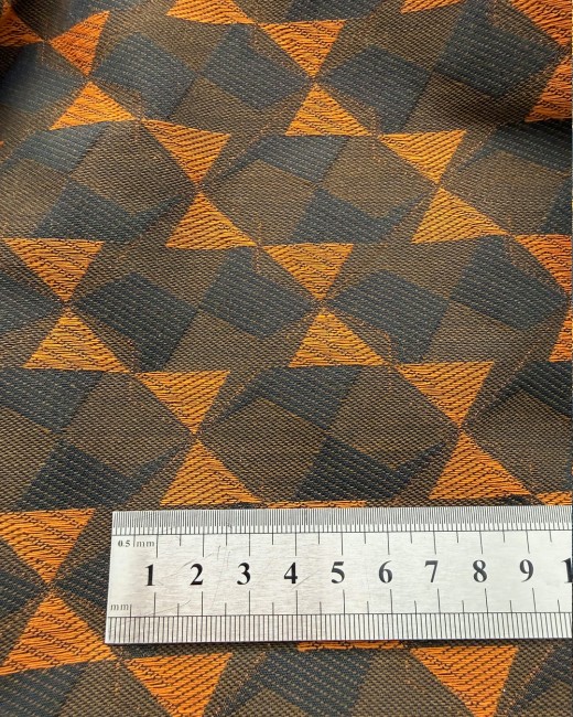 Tissu jacquard avec règle pour échelle motifs