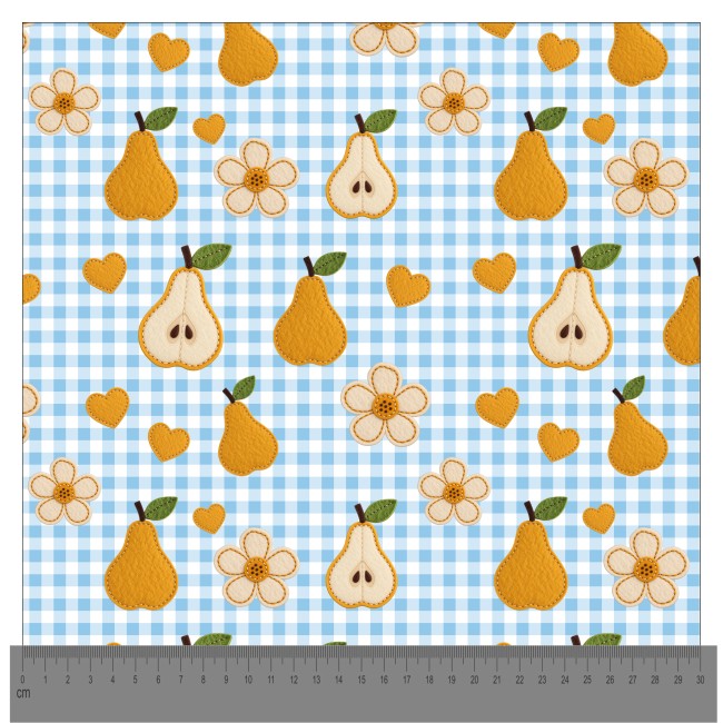 Coupon créatif 50 x 70 cm imprimé à la demande, poire feutrine "Coupon créatif 50 x 70 cm imprimé à la demande, poire feutrine"