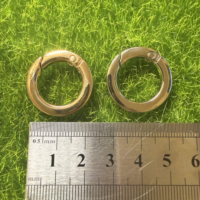 anneaux ouvrants à ressort métal pour accessoires de sac DIY