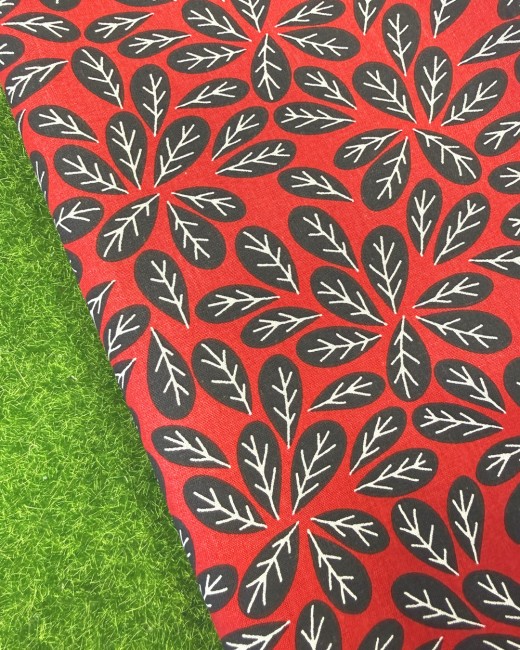 Tissu coton cretonne Photinia 100 % coton