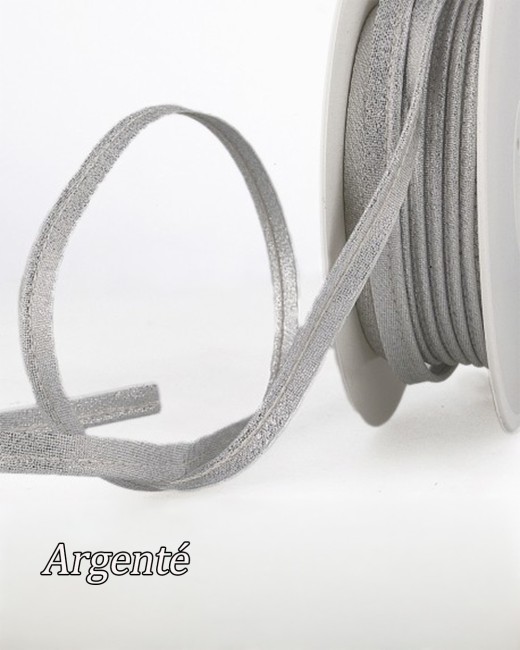 Passepoils lurex argent