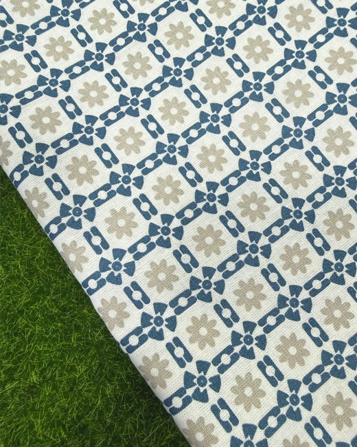 Tissu 100% coton, cretonne imprimée