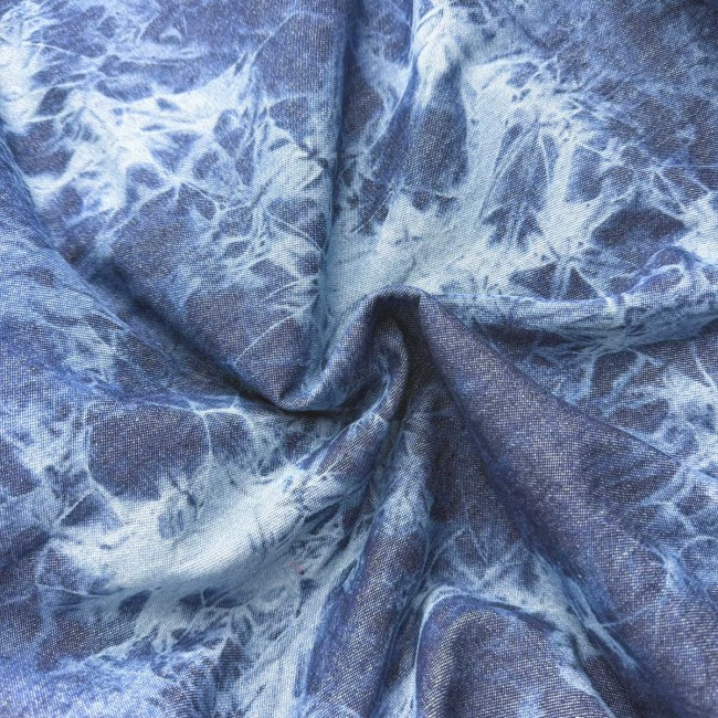 Jean tie and dye bleu – détail du tissu