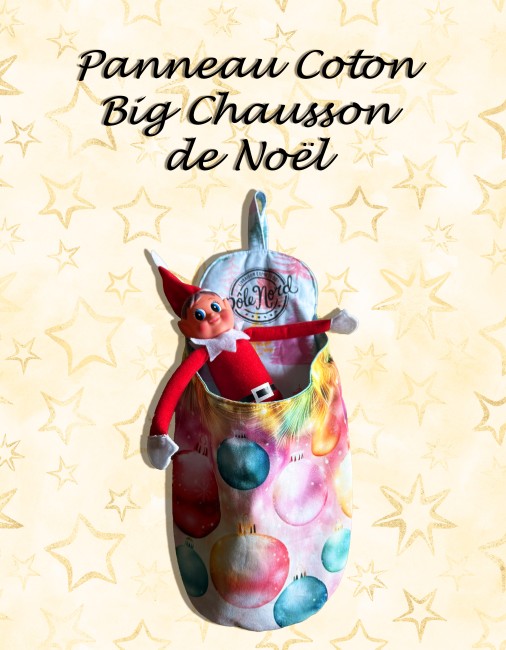 Big Chausson de Noël cousu – exemple fini