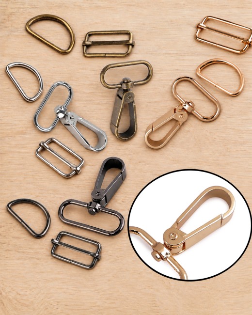 Ensemble de bouclerie Design – 5 pièces - coloris et dimension au choix
