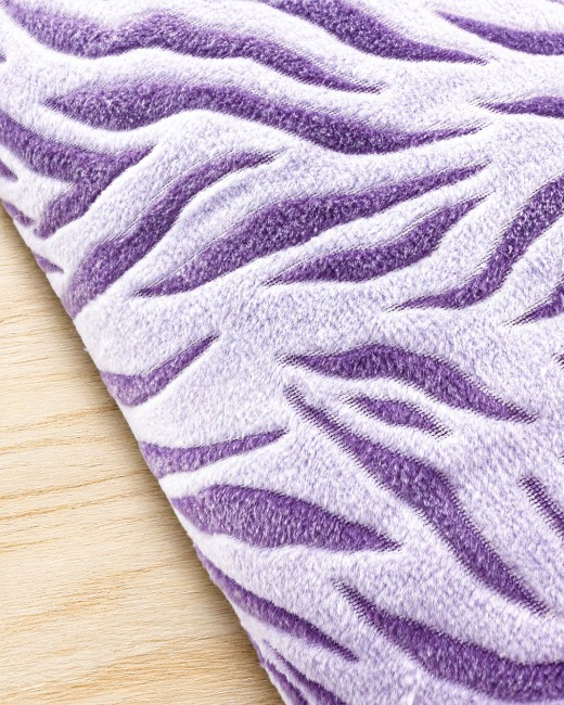 Tissu polaire Câline lilas tigrée ultra doux
