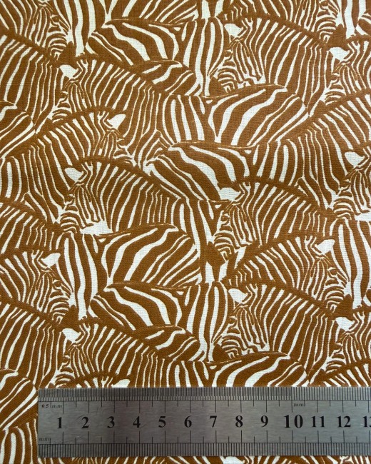 Coton Zèbres camel chaleureux pour des créations graphiques