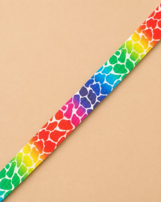 Elastique plat multicolore 16 mm de largeur - vendu par lot de 3 mètres