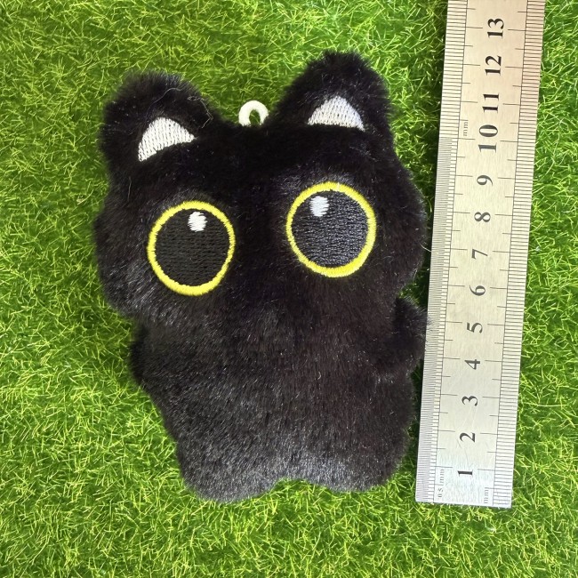 dimensions peluche chat noir 10x8 cm