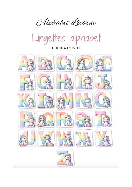 Alphabet Licorne