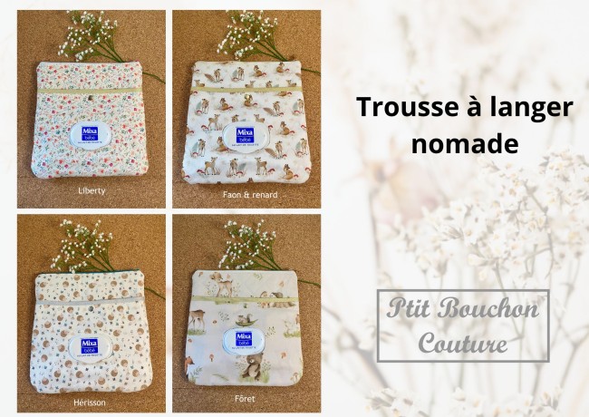 Trousse a langer nomade grille