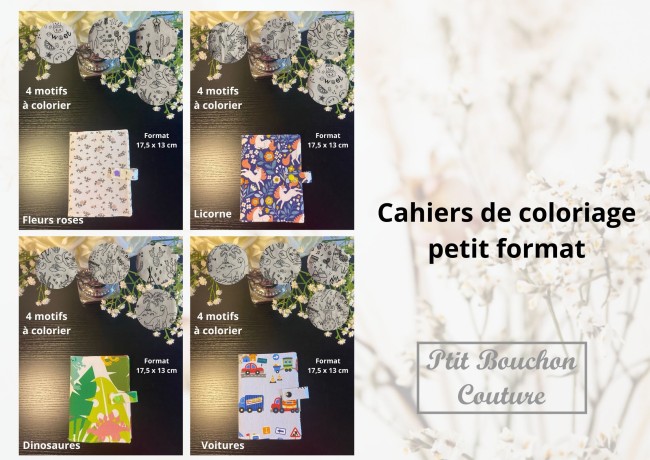 Cahiers de coloriage petit format