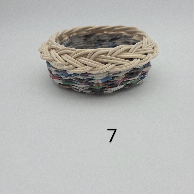 3 - vide poche papier rotin nom