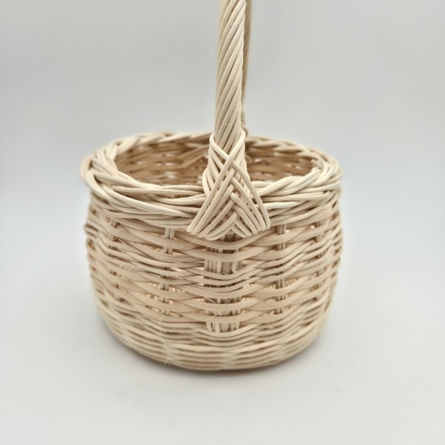 panier écru déco rond anse rotin 4