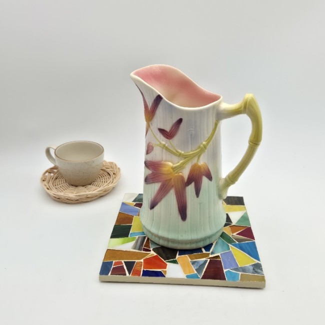 Dessous de plat carré  - décorations de table - mosaïque de verre...