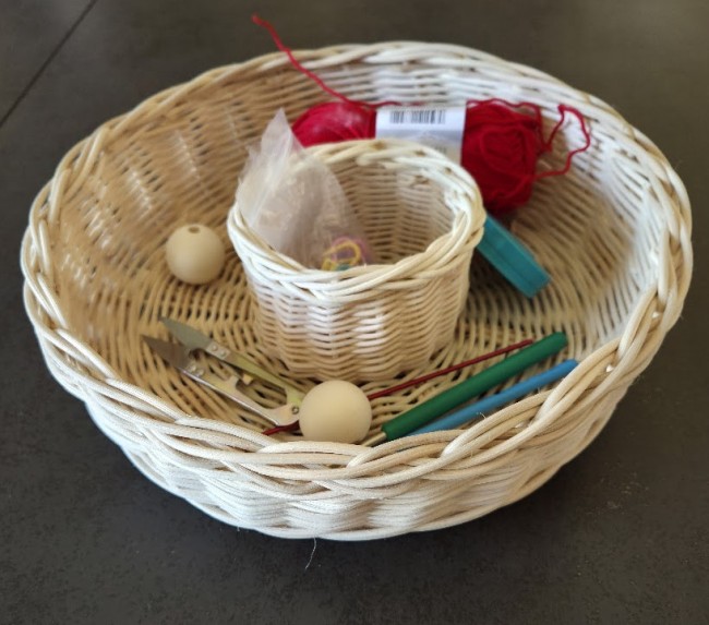 corbeille ronde double ecru 5