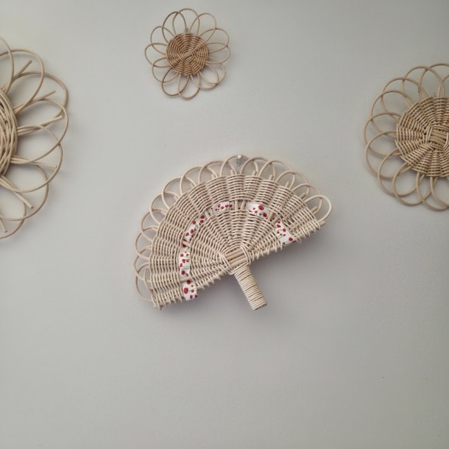 eventail ruban coquelicots 1