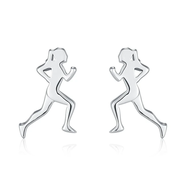 Boucles d'oreilles joggeuse acier inoxydable