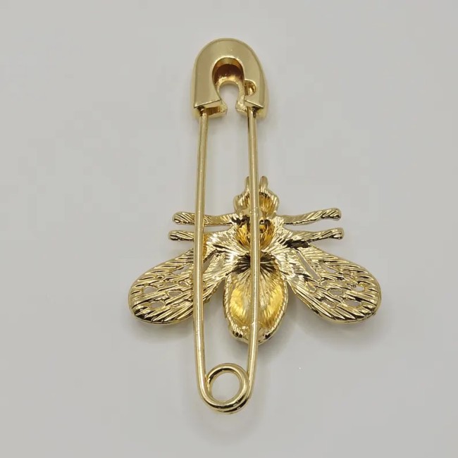 Vue arrière de la broche épingle abeille