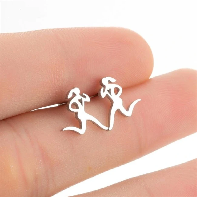 Boucles-d_oreilles-joggeuse-argent-en-acier-inoxydable