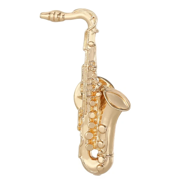 Pin’s saxophone doré – Cadeau idéal pour amateur de jazz