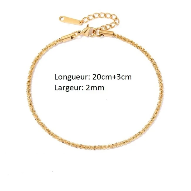 Dimensions du bracelet chaîne originale